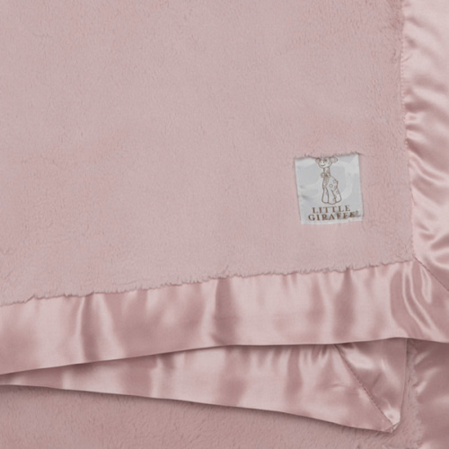 Little Giraffe Chenille Baby Blanket - Dusty Pink – oh baby!