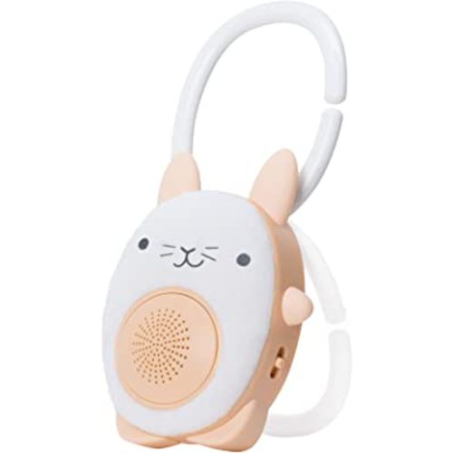 WavHello SoundBub, White Noise Machine and Bluetooth Speaker | Portable and Rechargeable On-the-Go Infant Shusher & Baby Sleep Aid Sound Soother - Bella the Bunny, White