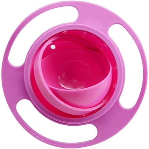 Ztl Gyro Bowl 360 Dgree Rotation Spill Resistant Gyroscopic Bowl with Lid