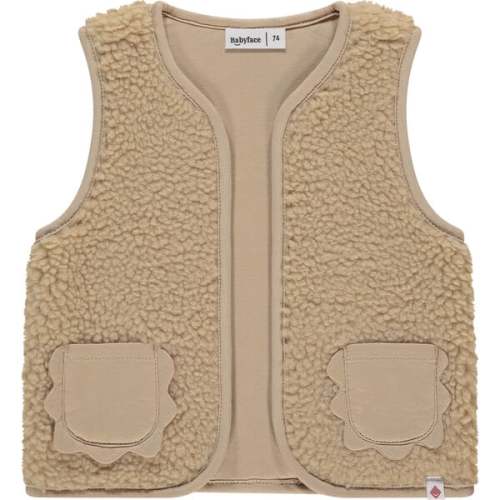 Soft Fleece Vest, Nude