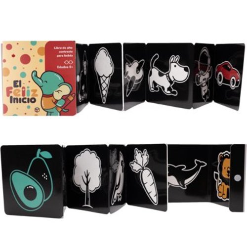 The Happy Start High Contrast Baby Book for Infants, Learning, Ages 0+