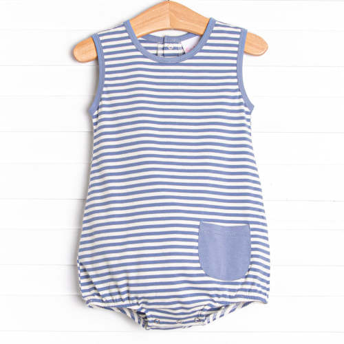 Noah Pocket Bubble, Yale Blue Stripe
–
Stitchy Fish