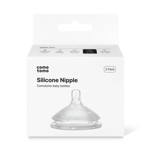 Fast Flow Comotomo Silicone Replacement Bottle Nipples Gen 2 - 2pk - Level 3 - Fast Flow
