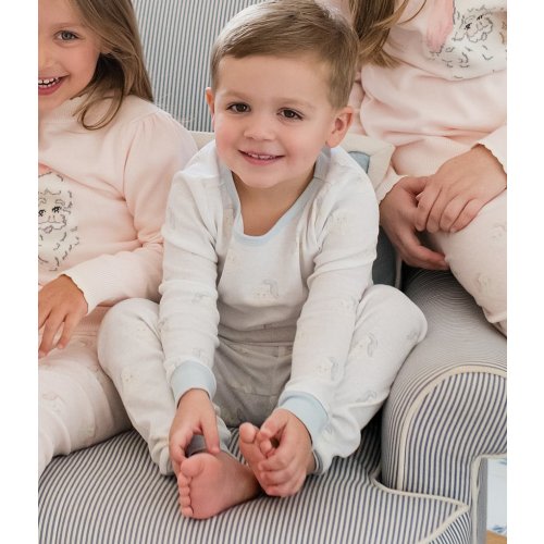 Edgehill Collection x The Broke Brooke Baby Boys Noah Vintage Santa Pajama Set
