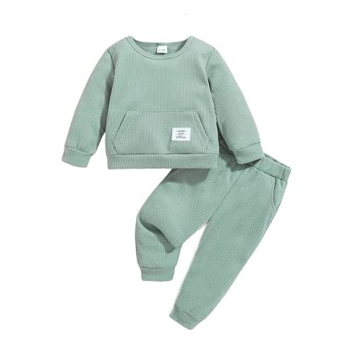 Weebaby Toddler Girl Clothes Infant Girl Sweatsuit Baby Pant Set Outfits Fall Winter Clothing Little Clothes for Girl