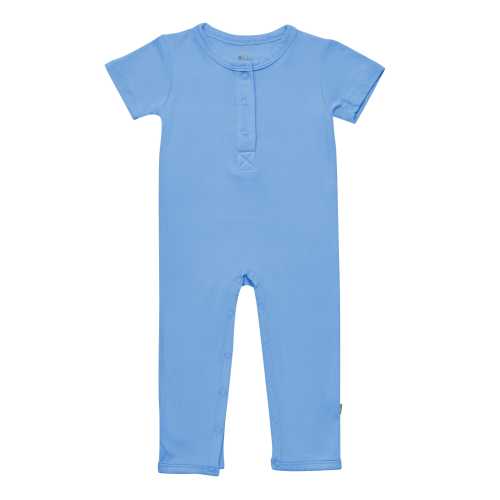 Short Sleeve Romper in Periwinkle