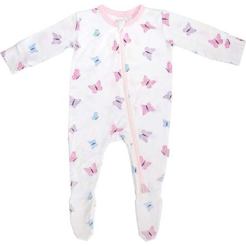 Zippered Footie, Butterfly - Bamboo Little | Maisonette