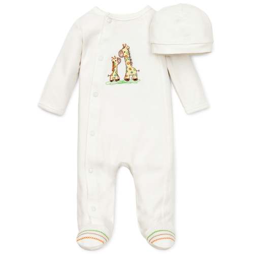 Giraffe Footed One-Piece & Hat