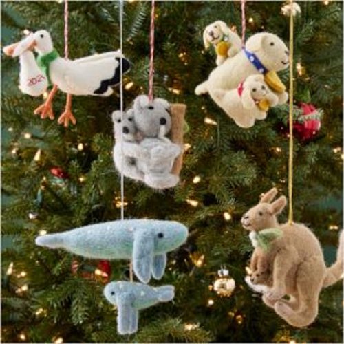 WHALES 🐋 - Baby's First Holiday Animal Ornaments | West Elm