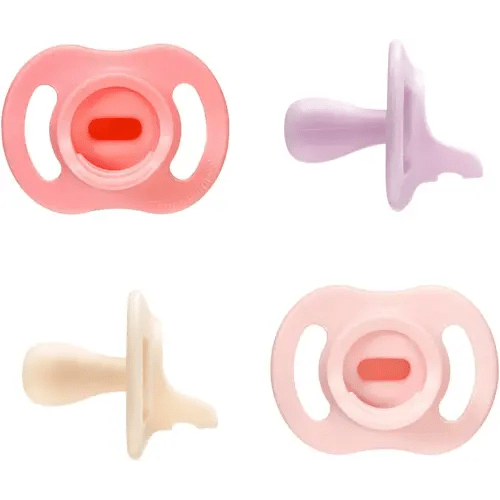 Tommee Tippee Ultra-Light StayPut Pacifier, One-Piece Silicone Design, 0-6m, 4 Pack