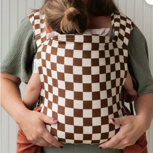 Breve Lark Baby Carrier | Brown & Cream Checker Baby Carrier