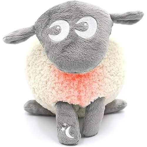 Sweet Dreamers, Ewan Deluxe with Shush, Gray | Baby & Toddler White Noise Sound Machine | Cry Activated Sensor & Nightlight | 5 Soothing Pink Noise Sounds | Auto-Off Timer | Lightweight | Portable