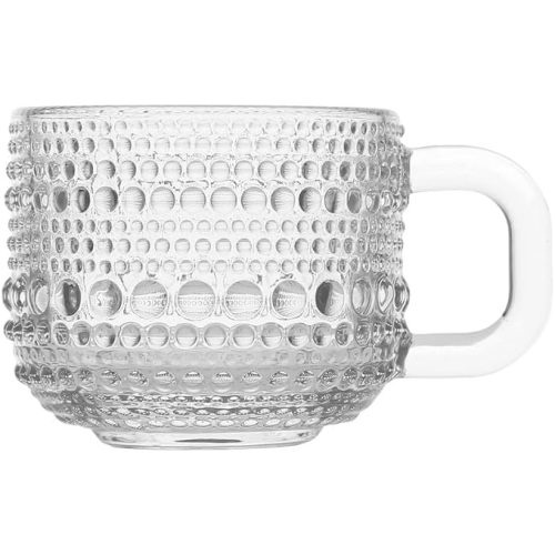 Fortessa Jupiter Glass, 3 Ounce Espresso Cup (Set of 6), Clear
