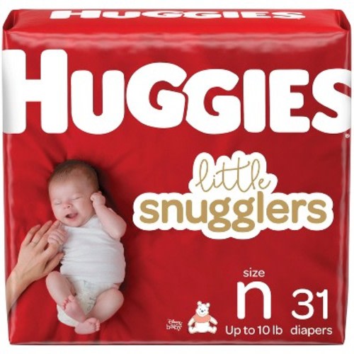 Huggies Little Snugglers Baby Diapers – (Select Size and Count)
