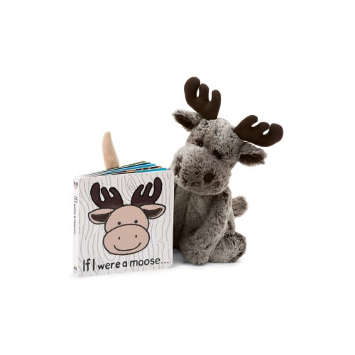 'If I Were a Moose' Board Book & Stuffed Animal