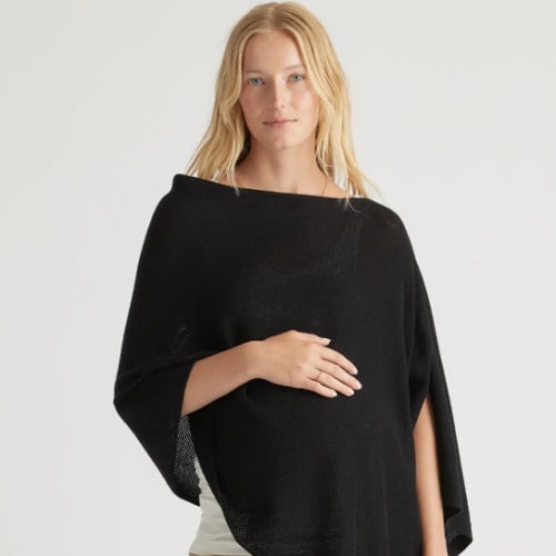 Lightweight Cotton Cashmere Nursing Shawl