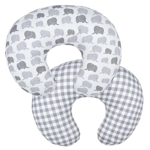 Winmany Baby Nursing Pillow Cover Newborn Removable Breastfeeding Pillowcover Cute Pattern Girls Boys Nursing Pillowcase for Breast and Bottole Feeding