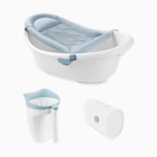 Skip Hop Wave 4-in-1 Bath Tub, Rinser & Spout Cover Bundle