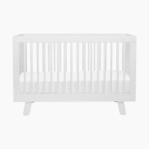 babyletto Hudson 3-in-1 Convertible Crib with Toddler Bed Conversion Kit - White