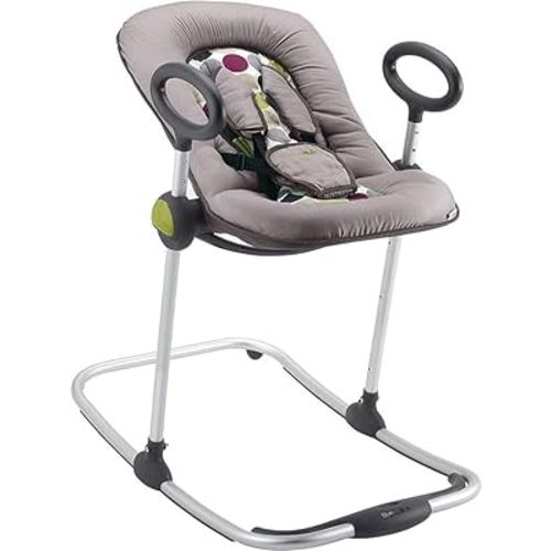 Beaba Transat Up&Down - Noir /Gris (Décor Pois Prune)