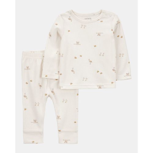 Baby 2-Piece Bird Print Long-Sleeve Tee & Pant Set | Carter's