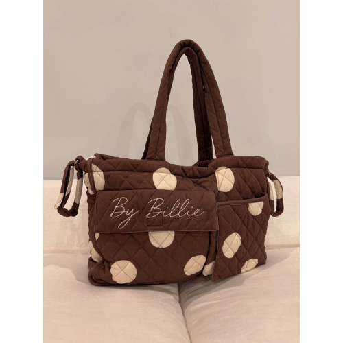 *pre-order*The By Billie baby bag - chocolate/vanilla polka dot