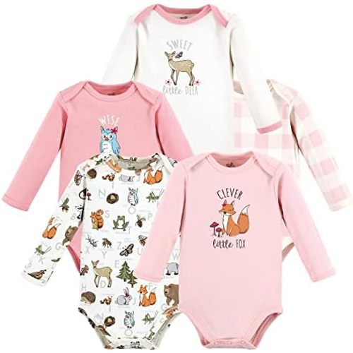 Touched by Nature unisex-baby Organic Cotton Long-sleeve Bodysuits