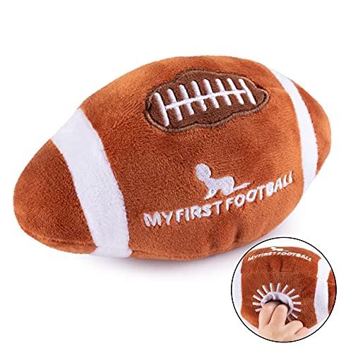 Plush Baby Football Rattle | Baby Football Toy | Learning Content | Great Gift for Baby and Toddler Girls or Boys | 0-36 Months
