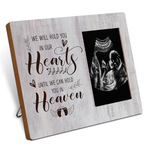 Jztco Wood Picture Frames - Tabletop & Wall Mount, Miscarriage & Pregnancy Loss Memorial Gifts for Mothers