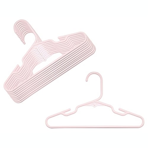 mighty goods™ 10-Pack Notched Children's Hangers in Pink