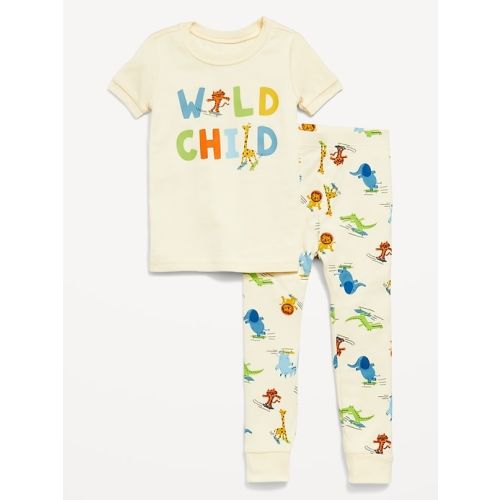 Snug-Fit Graphic Pajama Set for Toddler & Baby