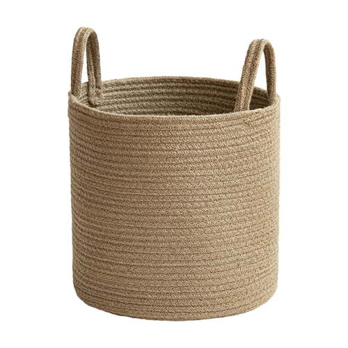 Tall Wicker Laundry Basket with Handles, Boho Decorative Storage Basket for Living Room, Bedroom, Entryway, Bathroom, Large Woven Blanket Basket for Pillows, Towels, Shoes