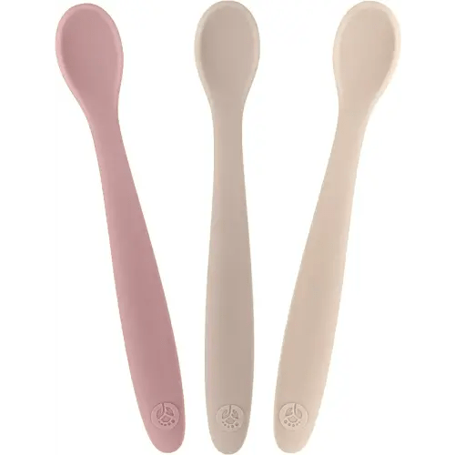 WeeSprout Silicone Baby Spoons - First Stage Infant Feeding Spoons