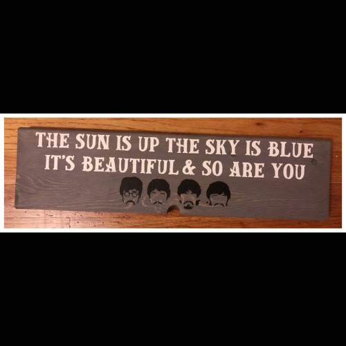 Dear Prudence song lyric wood sign / The Beatle&#39;s song sign / Man cave gift / She shed gift / Beatle&#39;s fan / Music lover gift