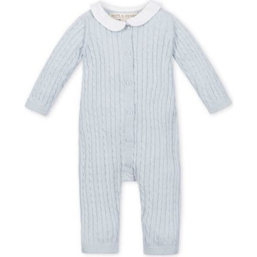 Baby Organic Peter Pan Collar Sweater Romper, Infant, 6-12M