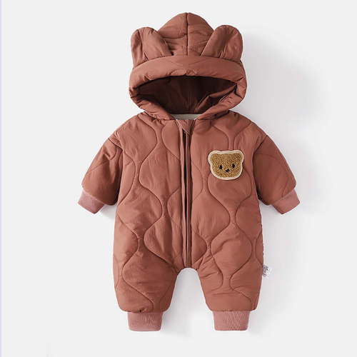 RXIRUCGD Baby Winter Outerwear Male And Female Baby Jumpsuit Winter Outerwear Warm Clothes For Newborns Thickened And Plush Clothes( Coffee, Size:3-6 Months ) - Walmart.ca