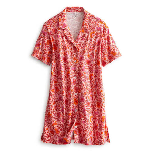 Button-Down Night Dress - Flourishing Garden Light / Extra Small