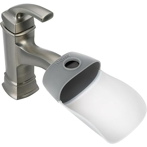 Nuby 2-in-1 Faucet Extender for Toddlers, 2-Pack – Sink Extension for Bathroom or Kitchen | Easy-to-Use Sink Faucet Extender for Kids’ Handwashing
