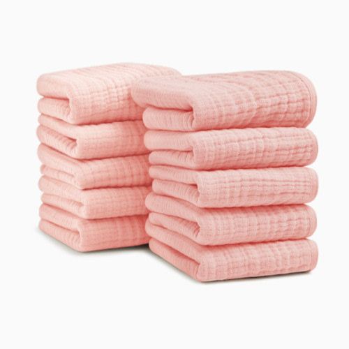 Muslin Washcloths (10 Pack) - Pink Hues