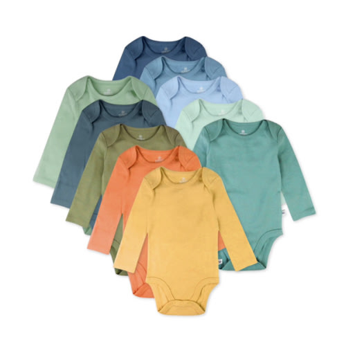 10-Pack Organic Cotton Long Sleeve Bodysuits | Honest Baby Clothing