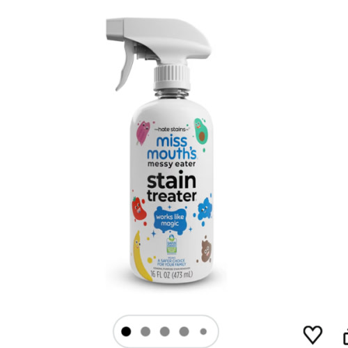 Miss Mouth's Messy Eater Stain Treater Spray - 16oz Stain Remover - Newborn & Baby Essentials - No Dry Cleaning Food, Grease, Coffee Off Laundry, Underwear, Fabric