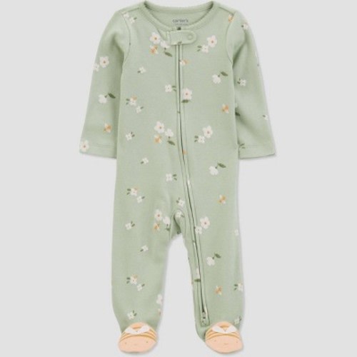 Carter's Just One You®️ Baby Girls' Mini Floral Sleep N' Play - Green 9M