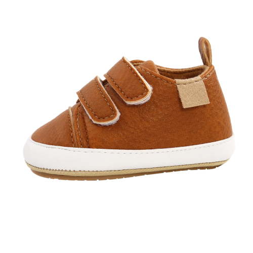 kamemir Unisex Baby First Walking Shoes 0-15 Months Sneakers Boys Girls Shoes Non-Slip Rubber Sole High-Top Toddler Activewear Crib Shoes Loafers Flats Green(Brown,5)