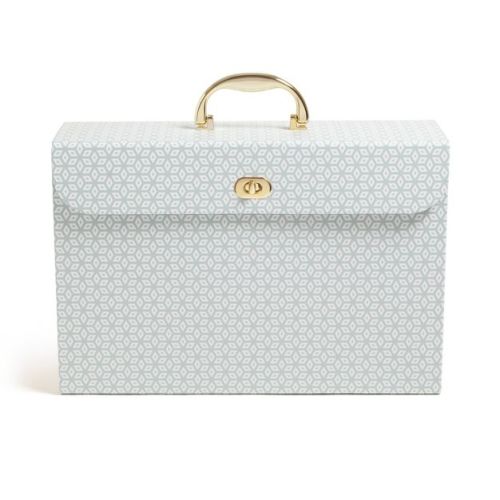 Accordion File Organizer Powder Blue