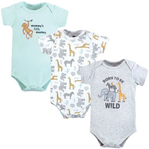 Hudson Baby Infant Boy Cotton Bodysuits, Little Monkey, 18-24 Months
