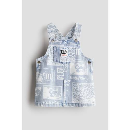 PATTERNED OVERALL DRESS