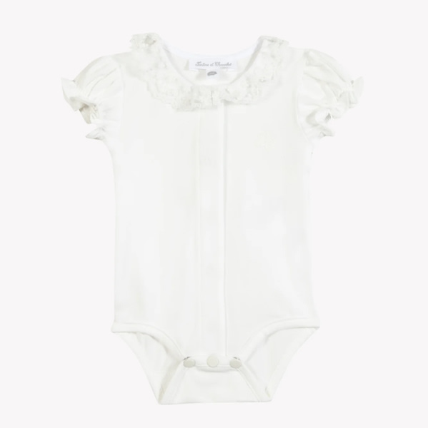 Body - Ecru cotton Embrodery girl | Tartine et Chocolat