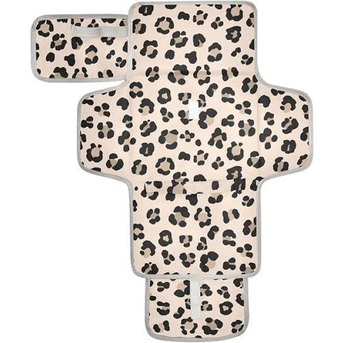 Leopard Print Portable Diaper Changing Pad