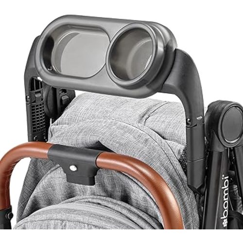 Bombi Baby Stroller Snack Tray with Cup Holder, BPA-Free, Dishwasher Safe, Compatible with V2 Stroller