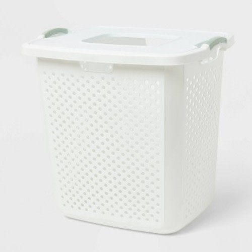 BR XL Lamper with Lid White with Daydream Green Handles - Brightroom™